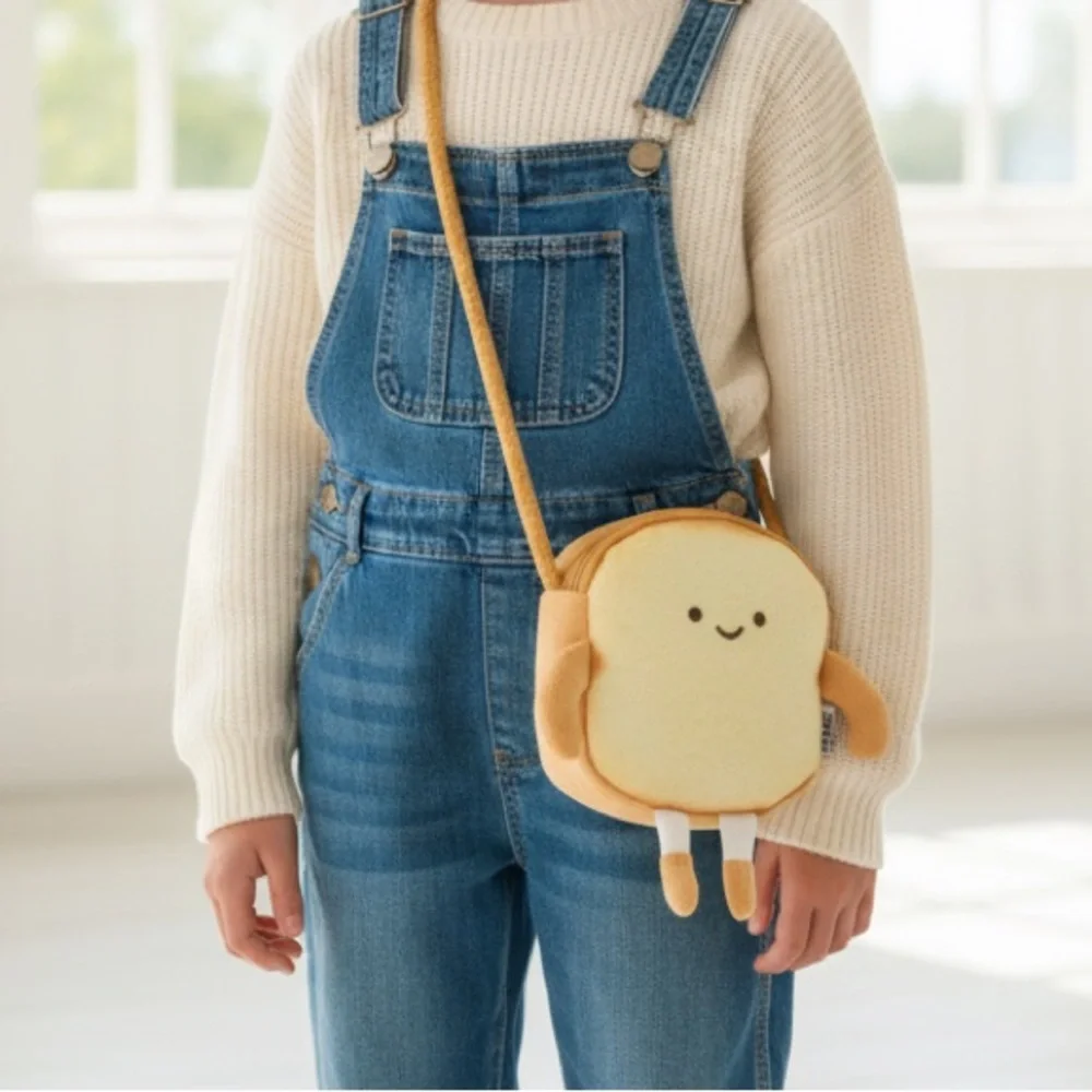 Cute Toast-Shaped 🍞 Crossbody Bag